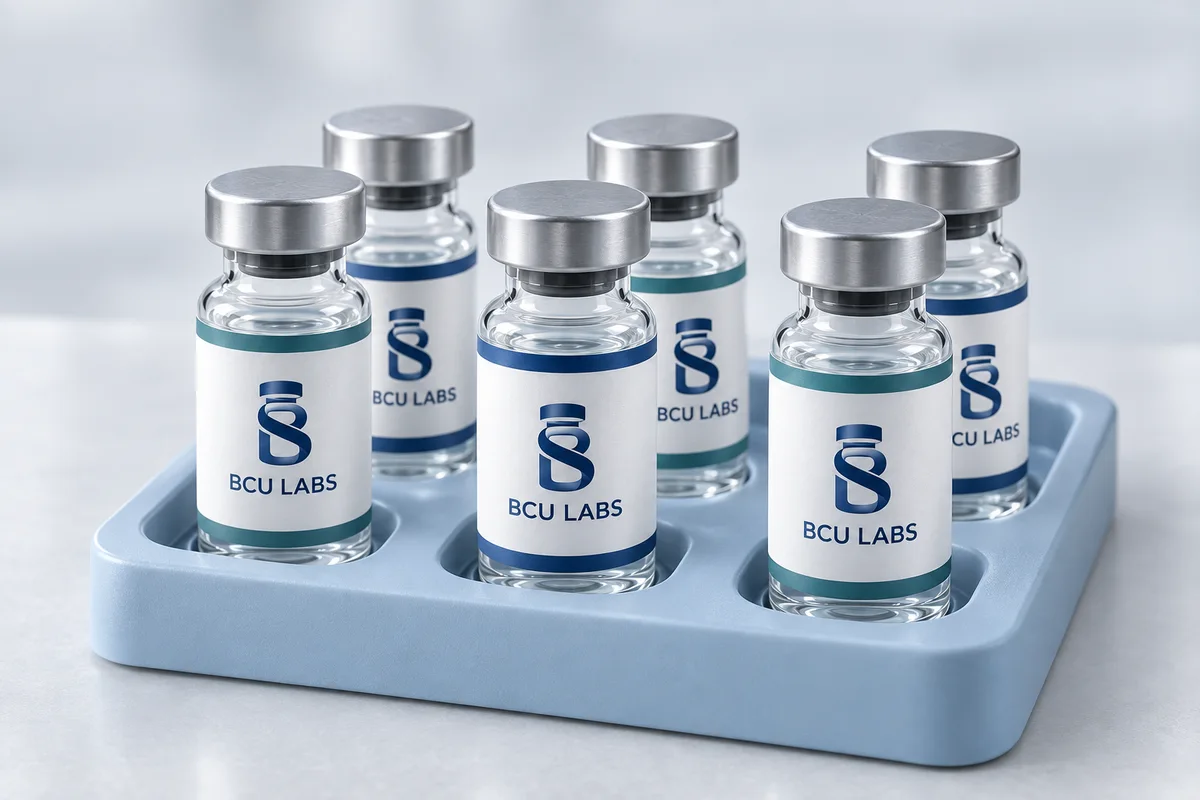 An organized selection of BCU Labs research vials